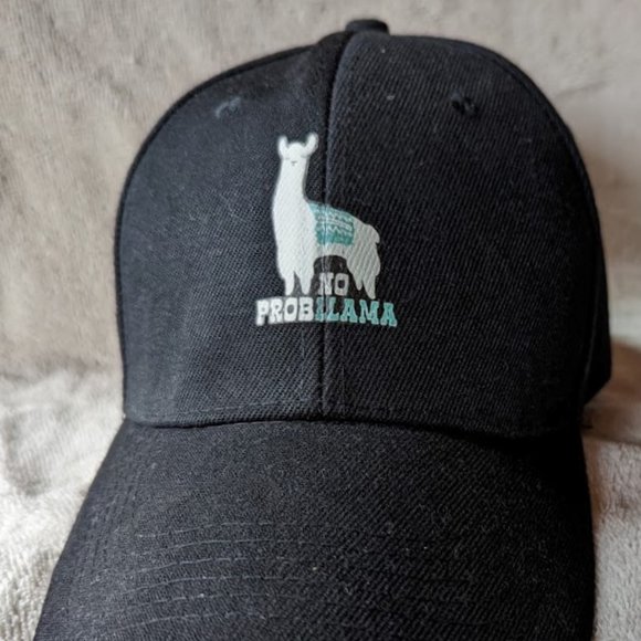 NEW – “No Probllama” Peaked Baseball Cap - Picture 1 of 7